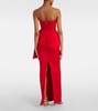 Draped crêpe satin gown