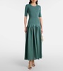 Maisie ribbed-knit maxi dress