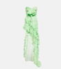 Embellished silk maxi dress