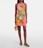 Anika floral linen minidress