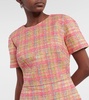 Checked midi dress