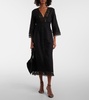 Veona linen and cotton midi dress