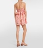 Salvador Encaje poplin minidress