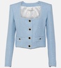 Sequined tweed jacket