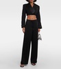 Clare cropped wool-blend blazer