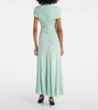 Ruched jersey maxi dress