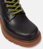 Haddock leather combat boots