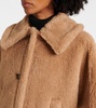 Tenebre alpaca, cashmere and silk teddy cape