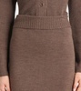 Melk virgin wool midi skirt