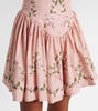 Pluma Wisteria floral corset cotton dress
