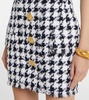 Houndstooth tweed minidress