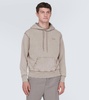 Logo cotton jersey hoodie