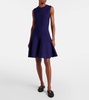 Wool-blend minidress