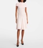 Ruched jersey midi dress