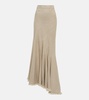 Mermaid linen maxi skirt