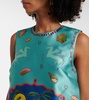 Surrealist Summer printed minidress