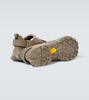 Rozes suede-trimmed sneakers