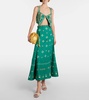 Bel Mar Esmeralda embroidered maxi skirt