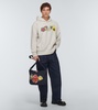 Logo cotton jersey hoodie
