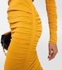 Chukwu ruched jersey midi skirt