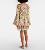 Flor Fantástica floral silk minidress