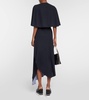 Trompe l'oeil midi dress
