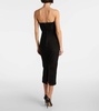 Suede midi dress