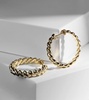 Coil 18kt gold hoop earrings