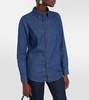 x EmRata Elena denim shirt