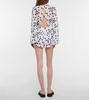 Emma polka-dot chiffon playsuit