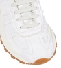 Leather-trimmed sneakers