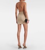 Draped ruffled wrap dress
