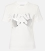 Patch-appliqué jersey T-shirt
