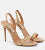 So Nude 105 raffia slingback sandals