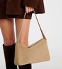 Small suede shoulder bag