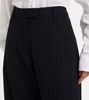 Pinstripe wide-leg pants