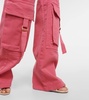 Denim cargo pants