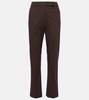 Okra cotton cropped pants