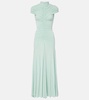 Ruched jersey maxi dress
