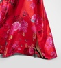 Poly bow-detail taffeta maxi dress