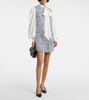 Cotton-blend tweed minidress