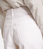 High-rise denim shorts