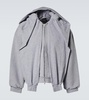 Incognito deconstructed cotton jersey hoodie