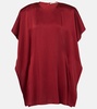 Draped jersey minidress