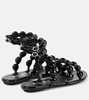 Sphere leather sandals