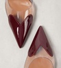 Le Cœur 90 leather and PU slingback pumps