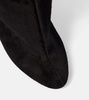 Decollete Cuissardes suede knee-high boots