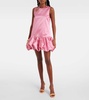 Neptuna embellished satin minidress