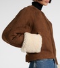Shearling-trimmed suede jacket