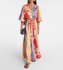 Printed wide-leg pants